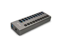 I-TEC USB 3.0 Charging HUB 10port port mit externem Netzadapter 48W 10x USB Ladeport fuer Tablets No