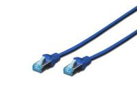 DIGITUS Patchkabel RJ45 SF/UTP Cat5e  0.50m blau Hebelschutz Polybeutel (DK-1532-005/B)