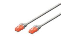 DIGITUS Patchkabel Cat6  U/UTP 2xRJ45  2.0m grau Hebelschutz Polybeutel (DK-1612-020)
