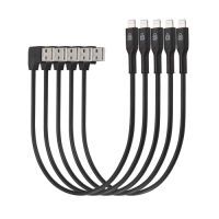Kensington Charge & Sync Cable - Universal Tablet - USB to Lightning – 5 pack - 0.285 m - Lightning - USB A - Male - Male - Black