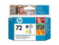 HP Inc. HP 72       Gelb Mattschwarz    Druckkopf (C9384A)