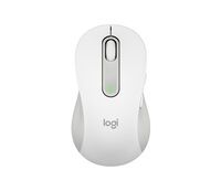 Logitech Signature M650 L Wireless Mouse - Left-hand - Optical - RF Wireless + Bluetooth - 2000 DPI - White
