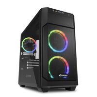 Sharkoon Gehäuse V1000       RGB    ATX       1xGlas schwarz (4044951035052)