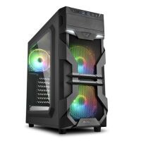 Sharkoon Gehäuse VG7-W       RGB    ATX      1xAcryl schwarz (4044951026869)