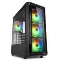 Sharkoon Gehäuse TK4         RGB    ATX       1xGlas schwarz (4044951030187)
