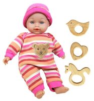 Lissi, Puppe Baby mit Holzspielzeug, 91202	