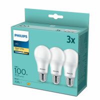 Philips LED Lampe E27 3er Set 100W 2700K LED Lampen / Leuchtmittel