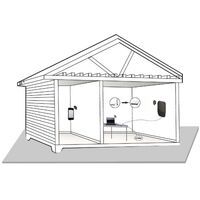 Nedis 5G / 4G / 3G Antenne / 5G / Innen- und Aussenbereich / 698-5000 MHz / Verstärkung dBi (bei Antennenkabel): 6 dB / 2.50 m / Weiss