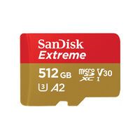 SanDisk Extreme - 512 GB - MicroSDHC - Class 10 - UHS-I - 190 MB/s - 130 MB/s