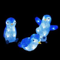 H-Line LED-Figur Pinguin Familie 3-er SET