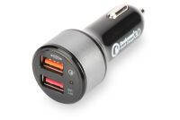 Ednet QuickCharge 3.0 AutoLadeadapter DualPort schwarz (84103)