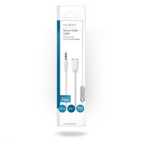 Nedis Stereo-Audiokabel / 3.5 mm Stecker / 2x 3.5 mm Buchse / Vernickelt / 0.20 m / Rund / Weiss / Umschlag