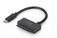 DIGITUS USB 3.0 Adapterkabel Typ C -SATA 3 6GB St/Bu 0.1m sw (DA-70327)