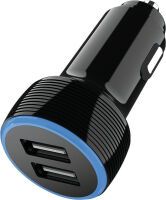 2GO Dual-USB KFZ-Ladegerät Universal schwarz (795784)