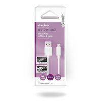 Nedis USB-Kabel| USB 2.0| USB-A Stecker| Micro-B| 480 Mbps| Vernickelt|