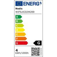 Nedis SmartLife Weihnachtsbeleuchtung / Vorhang / Wi-Fi / Warm bis kühlen weiß / 200 LED's / 3.00 m / Android™ / IOS