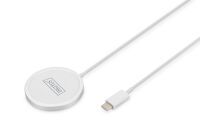 DIGITUS Ladegerät wireless 15W magnetisch für Apple, weiß (DA-10080)