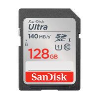 SanDisk Ultra - 128 GB - SDXC - Class 10 - UHS-I - 140 MB/s - Class 1 (U1)