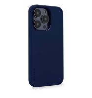 Decoded AntiMicrobial Silicone Backcover iP 14 Pro Navy Peony Taschen & Hüllen - Smartphone