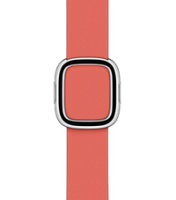 Apple Watch 38/40/41 mm Modernes Lederarmband, zitruspink, groß>