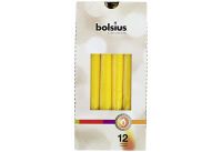 Multipack BOLSIUS Spitzkerze 24,5x2,4cm gelb - 12 Stück