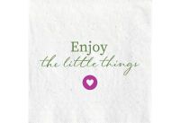 FASANA Lunch-Serviette "Enjoy the little things" 20er Pack - 12 Stück