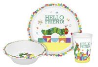GEDA Kindergeschirr 'Raupe Nimmersatt - Hello Friend' 3-teilig