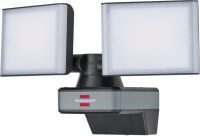 Brennenstuhl Connect WIFI LED Duo Fluter WFD 3050 / LED Sicherheitsleuchte 30W steuerbar per kostenloser App (3500lm, diverse Lichtfunktionen per App einstellbar, für den Außenbereich IP54)