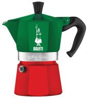 Bialetti 0005323 - Moka pot - 0.24 L - Green,Red,White - Aluminium - 3 cups - Thermoplastic