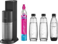 SodaStream Duo Titan Promo-Pack 2 Glaskaraffen 1L + 1 Fuse 1L Wasseraufbereiter und Zubehör