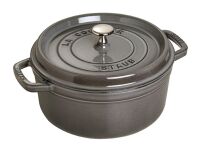 STAUB Cocotte, rund 24 cm grafitgrau