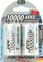 1x2 Ansmann NiMH Akku 10000 Mono D 9300 mAh          5030642 Akkus -Universal-