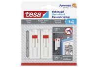 Tesa 77774 - Indoor - Universal hook - White - Adhesive strip - 1 kg - 2 pc(s)