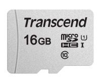 Transcend microSDHC 300S    16GB Class 10 UHS-I U1 microSD