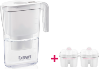 BWT Wasserfilter 815449 - Vida 2,6L + 2 Kartuschen weiß