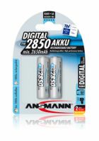 Ansmann 2850MAH Digital - Rechargeable battery - Nickel-Metal Hydride (NiMH) - 1.2 V - 2 pc(s) - 2850 mAh - 50.5 mm