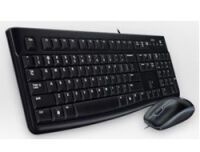 Logitech MK 120 corded Desktop USB Keyboard + Mouse Tastaturen PC -kabelgebunden-
