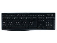 Logitech Wireless Keyboard K270 - Full-size (100%) - Wireless - RF Wireless - QWERTZ - Black
