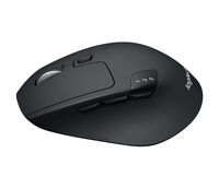 Logitech M720 Triathlon Mouse - Right-hand - Optical - RF Wireless + Bluetooth - 1000 DPI - Black - White