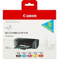 Canon PGI-72 MBK/C/M/Y/R 5 Ink Cartridge Multipack - Standard Yield - 5 pc(s) - Multi pack