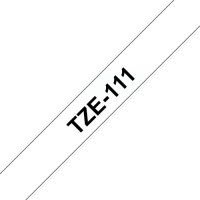 Schriftbandkassette Brother  6mm farblos/schwarz  TZE111 (TZE111)