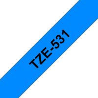 Schriftbandkassette Brother 12mm schwarz/blau TZE531 (TZE531)