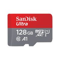 SD MicroSD Card 128GB SanDisk Ultra Class 10 inkl. Adapter (SDSQUNR-128G-GN3MA)