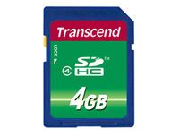 Transcend TS4GSDHC4 - 4 GB - SDHC - Black