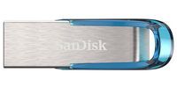 SanDisk Ultra Flair - 64 GB - USB Type-A - 3.2 Gen 1 (3.1 Gen 1) - 150 MB/s - Capless - Blue - Silver