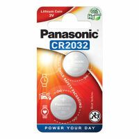 1x2 Panasonic CR 2032 Lithium Power Batterien