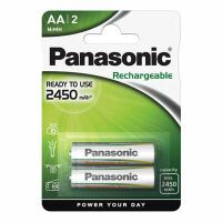 Panasonic Akku NiMH Mignon AA 2450 mAh 1x2 Rechargeable Evol - Rechargable Battery - Mignon (AA)