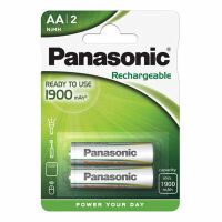 Panasonic 1x2 rech.bat. NiMH Mig AA 2050 mAh Rechargeable - Rechargable Battery - Mignon (AA)
