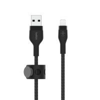 Belkin Flex Lightning/USB-A 2m mfi zert., schwarz  CAA010bt2MBK Kabel und Adapter -Kommunikation-