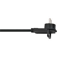 Brennenstuhl Comfort-Line Plus, Steckdosenleiste 6-fach (mit Flachstecker, Schalter, 2.00m Kabel und extra breite Abstände der Steckdosen) schwarz TYPE F
